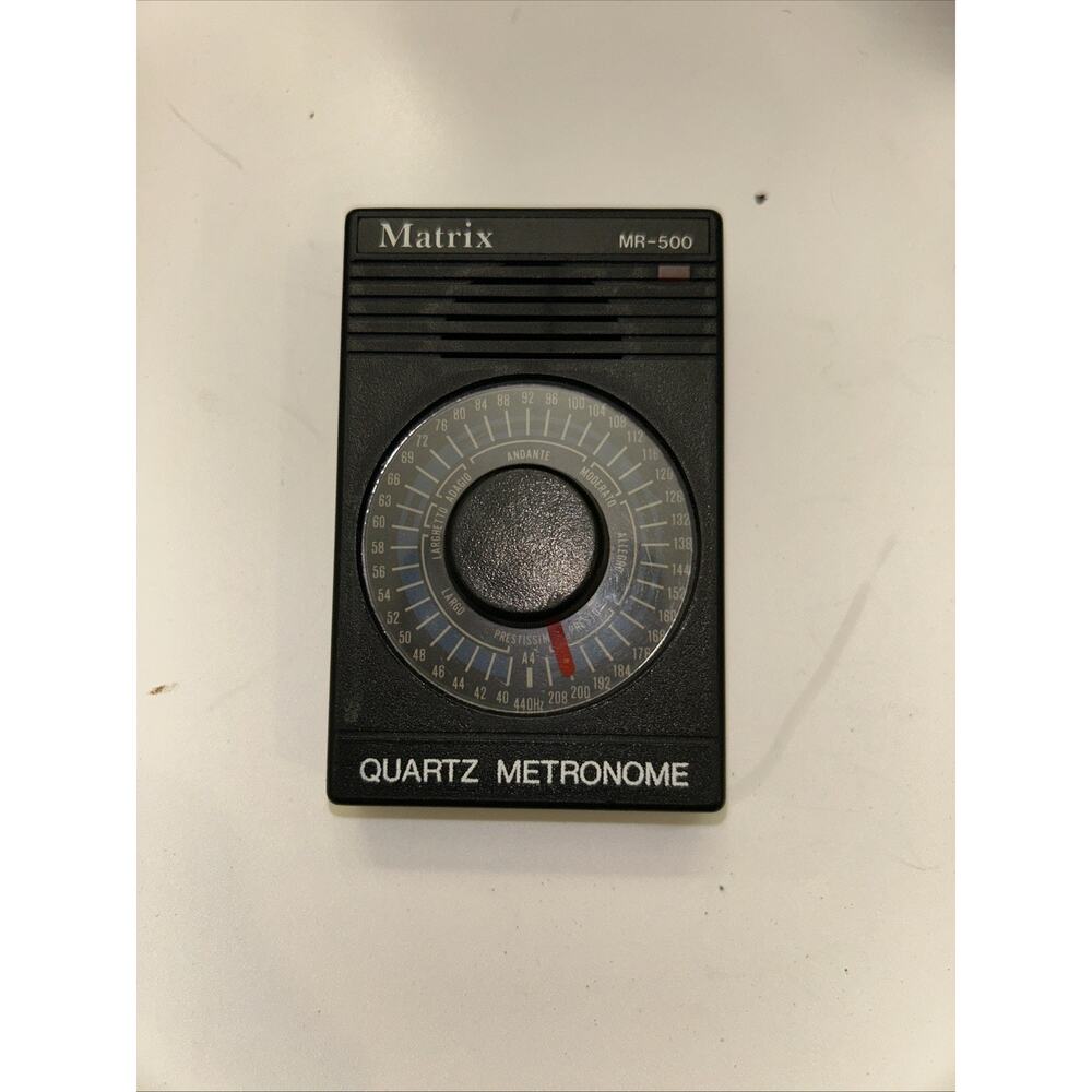 VTG Matrix MR-500 Quartz Metronome w/Sound & Light Aux Stand Tested Works Travel